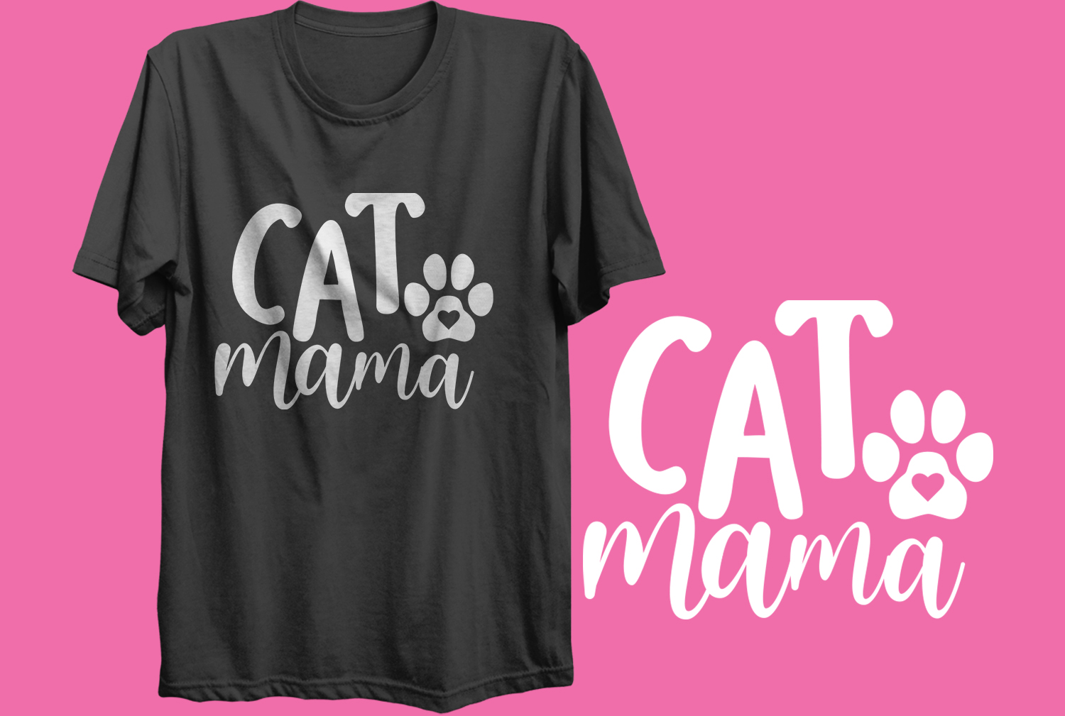 Cat Mama . Cats Printed T-Shirt. | 26 Twenty Uniforms & Print Solutions ...